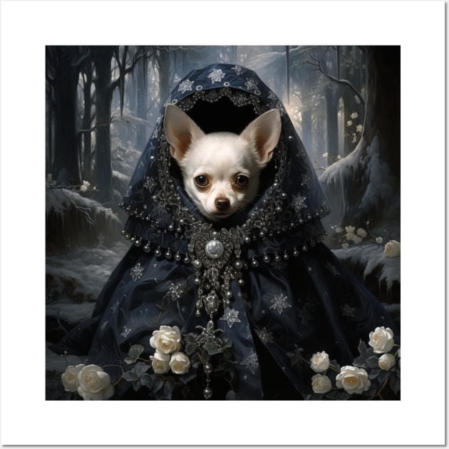 White Chihuahua Wall Art by Enchanted Reverie